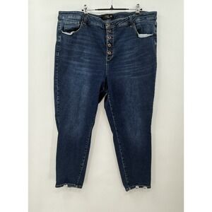 STITCH‎ STAR Woman's DISTRESSED JEANS Blue Size 24